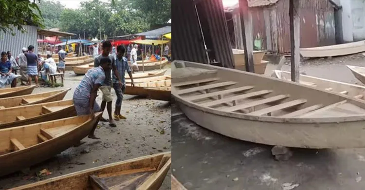 বর্ষায় প্রাণ ফিরে পায় ২০০ বছরের ঐতিহ্যবাহী কায়েতপাড়া নৌকার হাট