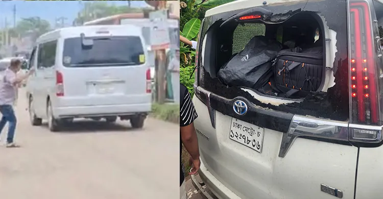 সিলেটে এনসিপির গাড়িবহরে হামলা