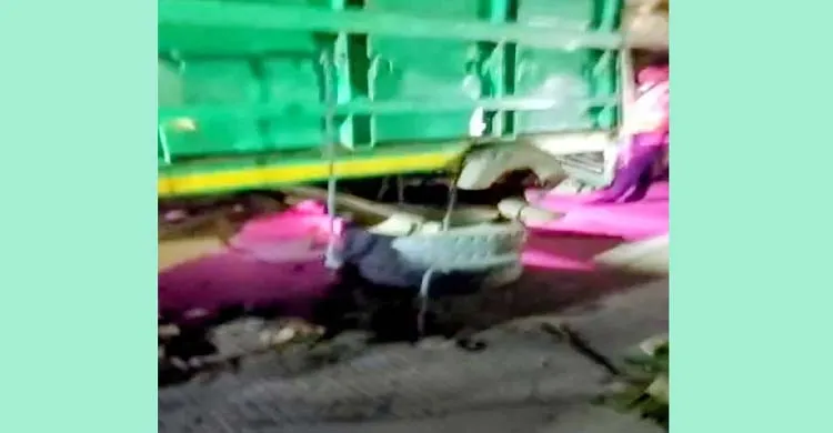 শেরপুরে ট্রাকের নিচে চাপা পড়ে চালক-হেলপারসহ নিহত ৩