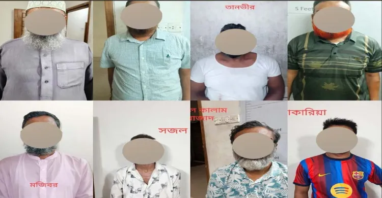 ধানমন্ডিতে ৩৮ লাখ টাকা ডাকাতি: আগ্নেয়াস্ত্র ও লুণ্ঠিত টাকাসহ ৮ ডাকাত গ্রেফতার