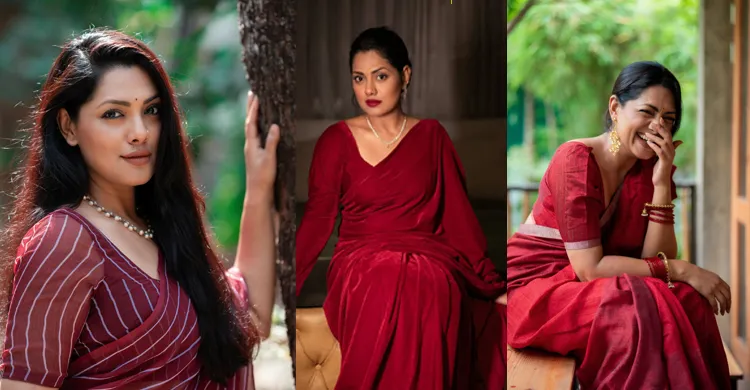 লাল শাড়িতে তিশার মুগ্ধতা, ক্যাপশনে রহস্যময় বার্তা