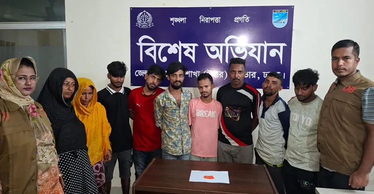 সাভার ও আশুলিয়ায় পৃথক অভিযানে ইয়াবাসহ গ্রেপ্তার ৯