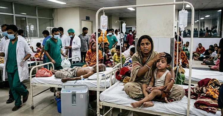 হাম-ডেঙ্গু ও নিউমোনিয়া আক্রান্তে বিপর্যস্ত স্বাস্থ্যসেবা