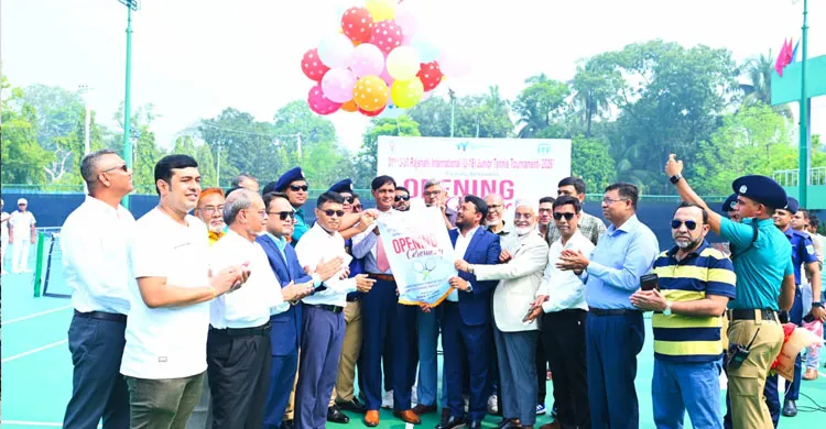 রাজশাহীতে শুরু হলো আন্তর্জাতিক জুনিয়র টেনিসের আসর
