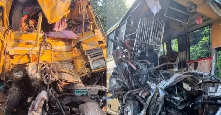 নাটোরে বাস-ট্রাক সংঘর্ষে নিহত ১৪, পরিচয় শনাক্ত ৯ জনের