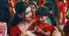 সহিংসতা ছাড়াই উৎসবমুখর পরিবেশে দুর্গাপূজা উদযাপন