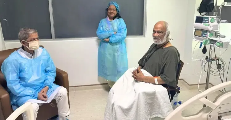 মঈন খানকে দেখতে হাসপাতালে গেলেন রাষ্ট্রপতি